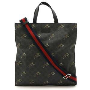 GUCCI Black Leather Shoulder Bag